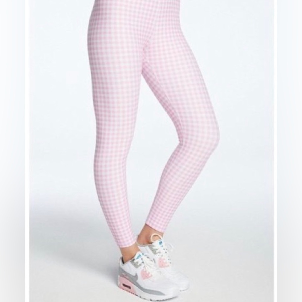 Pink Barbie Core LA + Image Gingham leggings set. RARE